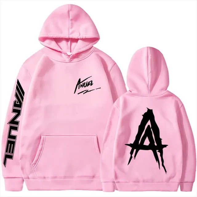 Autumn Fleece Men's Hoodies with Anuel AA Print
