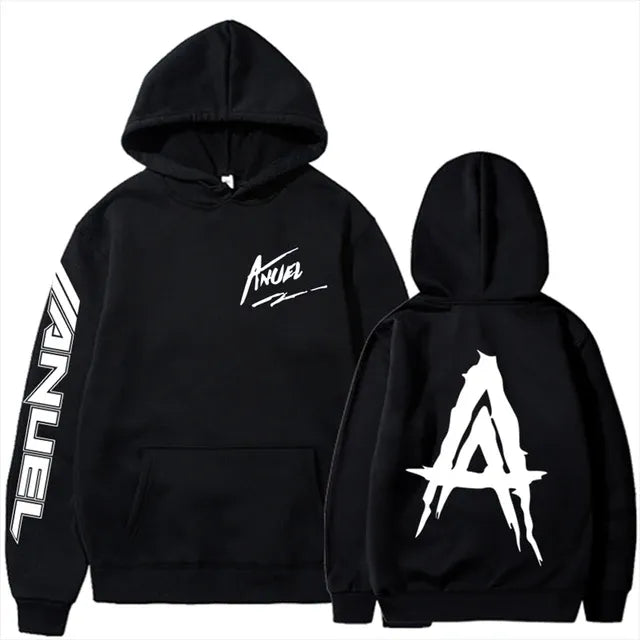Autumn Fleece Men's Hoodies with Anuel AA Print