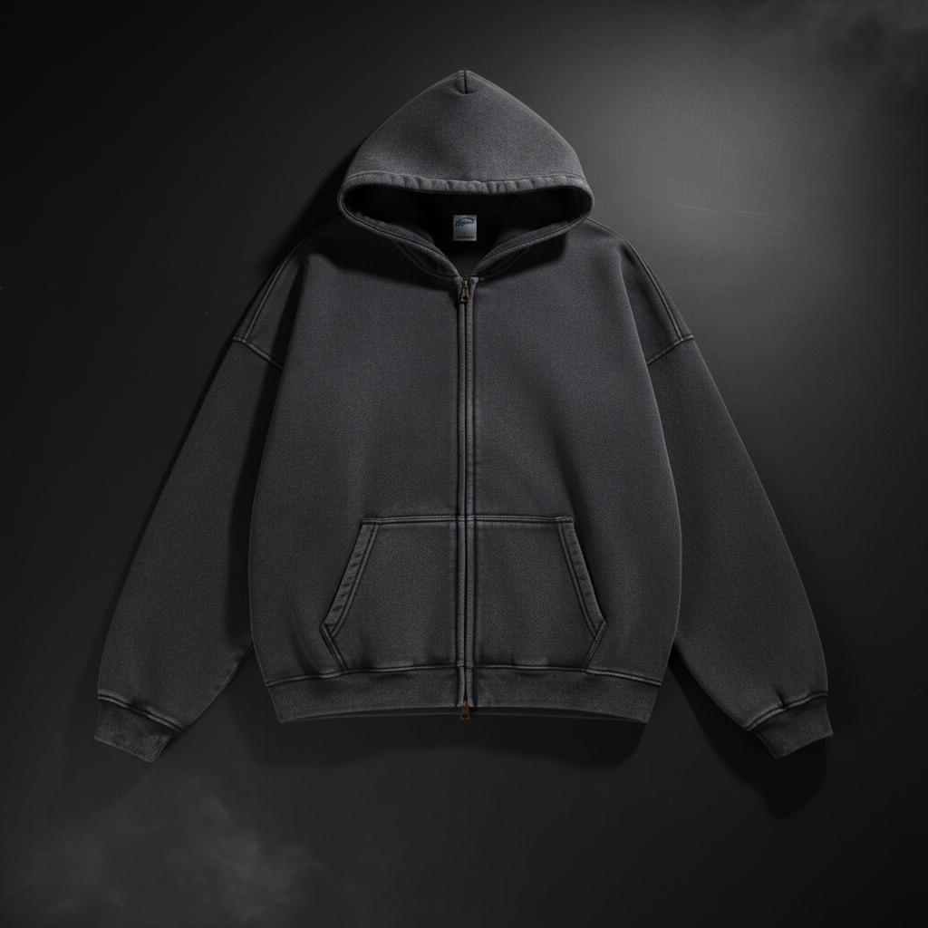 Cinematic Dark Grey Hoodie