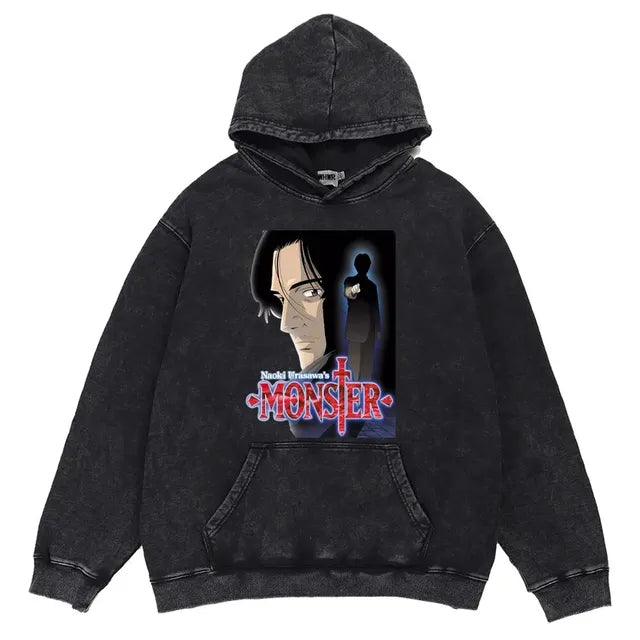 Customizable Retro Washed Cotton Oversized Hoodies