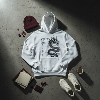 Trendy Graphic Pocket Hoodie