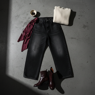 Vintage Baggy Jeans Black